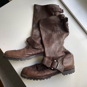Marni Slouchy Moto Boots